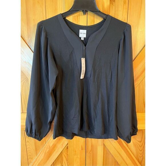 NIC+ZOE Women's Statement Sleeve Top Size S NWT (2090) - Picture 1 of 5